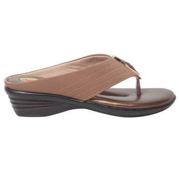 Women Beige Synthetic Sandal 2