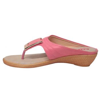women peach synthetic Sandal 3