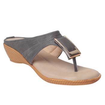Women Grey Synthetic Sandal 1