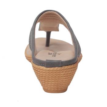 Women Grey Synthetic Sandal 4