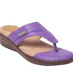 Women Synthetic Purplee Sandal