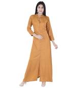 beige Long Rayon Kurta