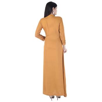 beige Long Rayon Kurta 2