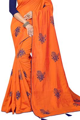 Pink Embroidered Silk Saree With Blouse 2