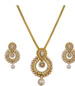 Gold Pearl Necklace-Sets