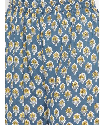 Blue printed Cotton Kurta and Palazzo Set 3