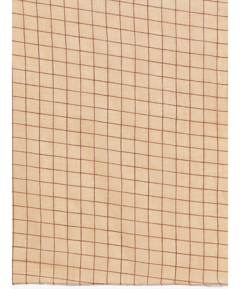 Brown printed Cotton Kurta Palazzo and Dupatta Set