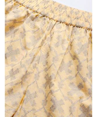 Peach printed Cotton Kurta and Palazzo Set 6