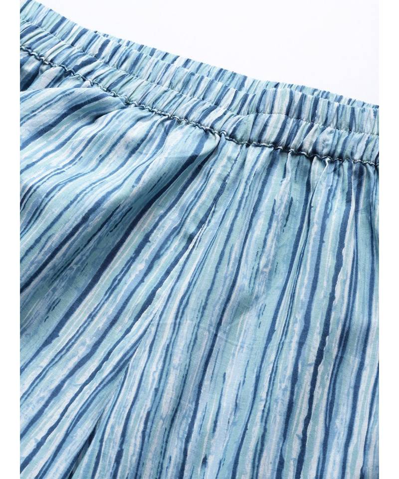 Grey printed Cotton Kurta and Palazzo Set