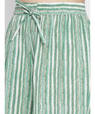 Green printed Cotton Kurta and Palazzo Set 6