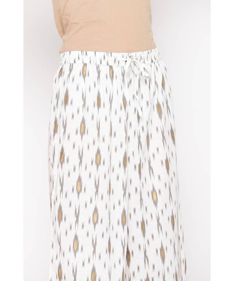 Yellow plain Rayon Kurta and Palazzo Set