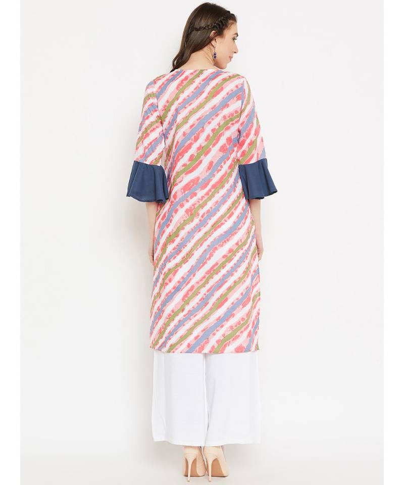 Multi printed Cotton Kurta and Palazzo Set