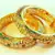 Ethnic COLORED STONE AD studded bangles