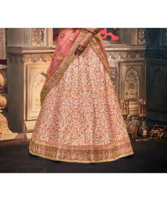 baby-pink dupion silk ethnic-lehengas with blouse 2