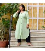 Mint green long kurta
