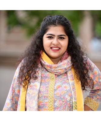 Grey mustard handblock printed short kurta With stole 2