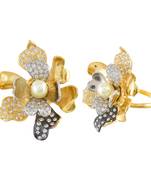 Golden Flower Design Beautiful Cute Designer Ring