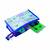 atorakushon   Imported Fabric blue Multipurpose MakeUp  Cosmetic pouch set of 3
