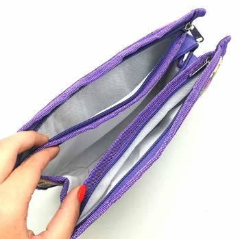 atorakushon   Imported Fabric Pink Multipurpose MakeUp  Cosmetic pouch set of 3 4