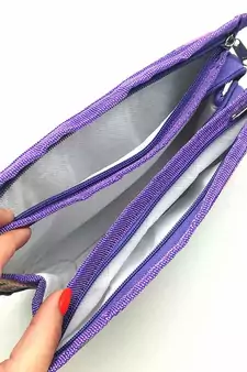 atorakushon   Imported Fabric Pink Multipurpose MakeUp  Cosmetic pouch set of 3