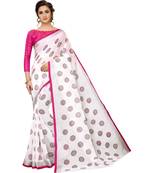 Women   s Pure Heavy Linen Cotton Designer Saree with Printed Butaa