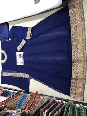 Blue embroidered santoon salwar 2