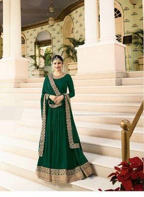 Green embroidered santoon salwar 1