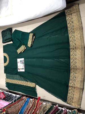Green embroidered santoon salwar 2