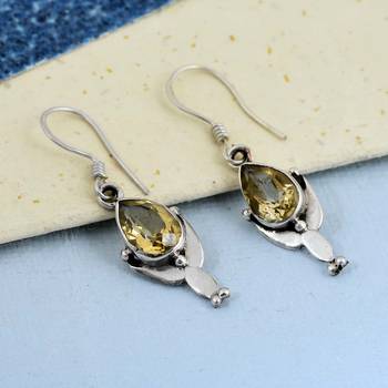 Yellow Citrine Earrings 3