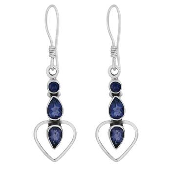 Blue Crystal Earrings 1