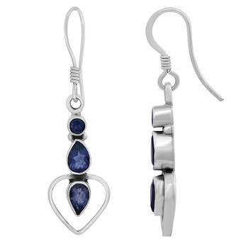 Blue Crystal Earrings 2