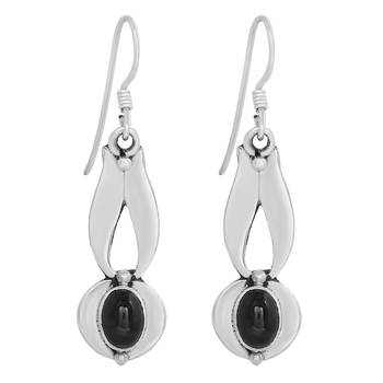 Black Crystal Earrings 1