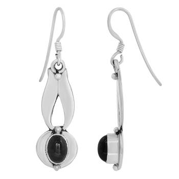 Black Crystal Earrings 2