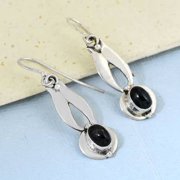 Black Crystal Earrings 3