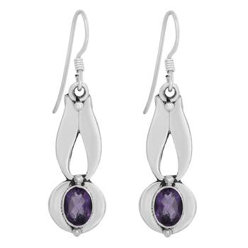 Purple Amethyst   Earrings 1