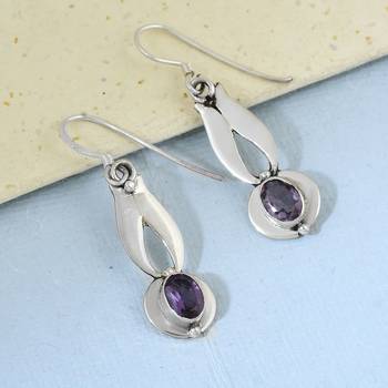 Purple Amethyst   Earrings 3