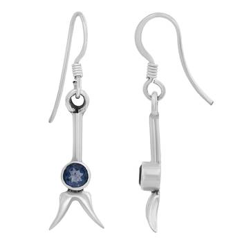 Blue Crystal Earrings 2