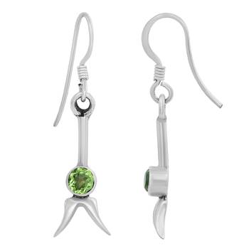 Green Peridot   Earrings 2