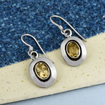 Yellow Citrine Earrings 3