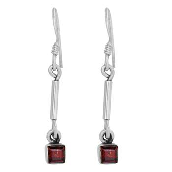 Red Garnet Earrings 1