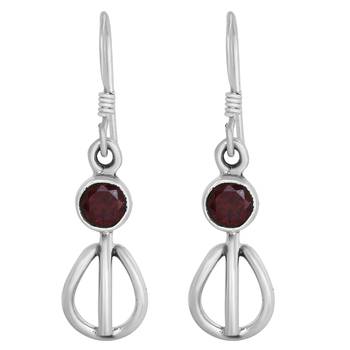 Red Garnet Earrings 1