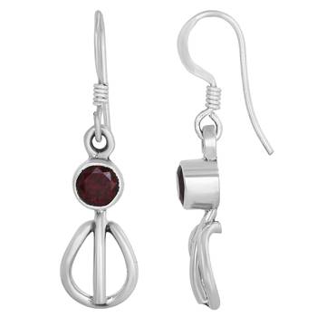 Red Garnet Earrings 2