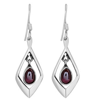 Red Garnet Earrings 1