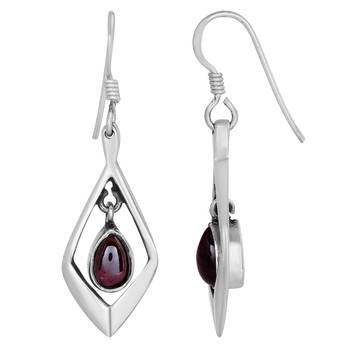 Red Garnet Earrings 2
