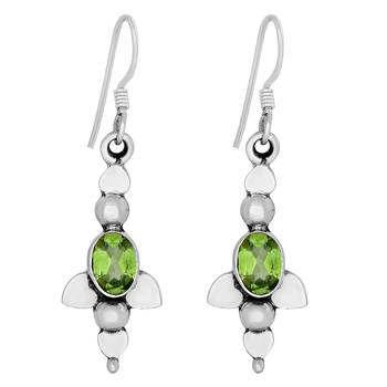 Green Peridot   Earrings 1