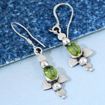 Green Peridot   Earrings 3