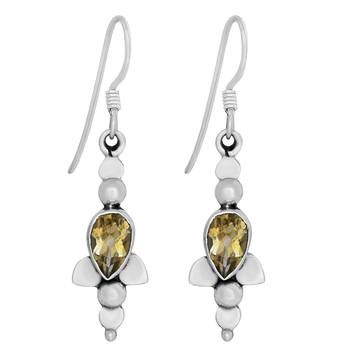 Yellow Citrine Earrings 1