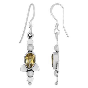 Yellow Citrine Earrings 2