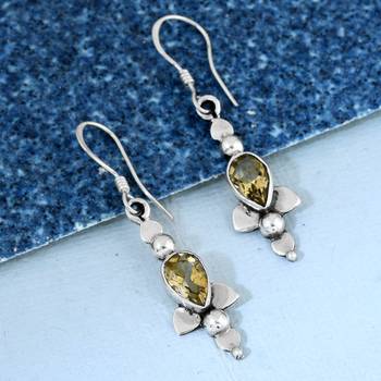 Yellow Citrine Earrings 3