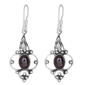 Red Garnet Earrings 1